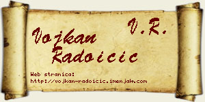 Vojkan Radoičić vizit kartica